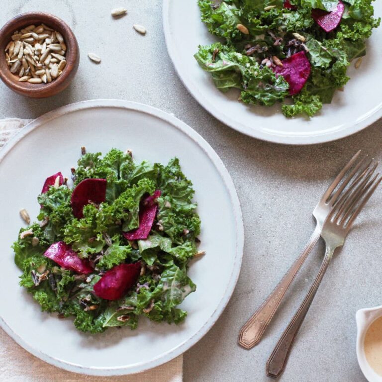 Kale Salad with Beets & Wild Rice
