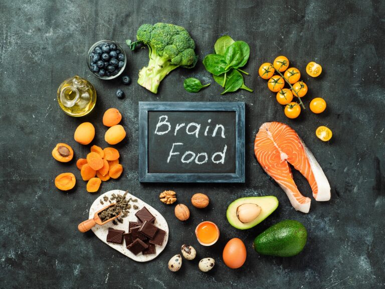 Brain Food concept, top view