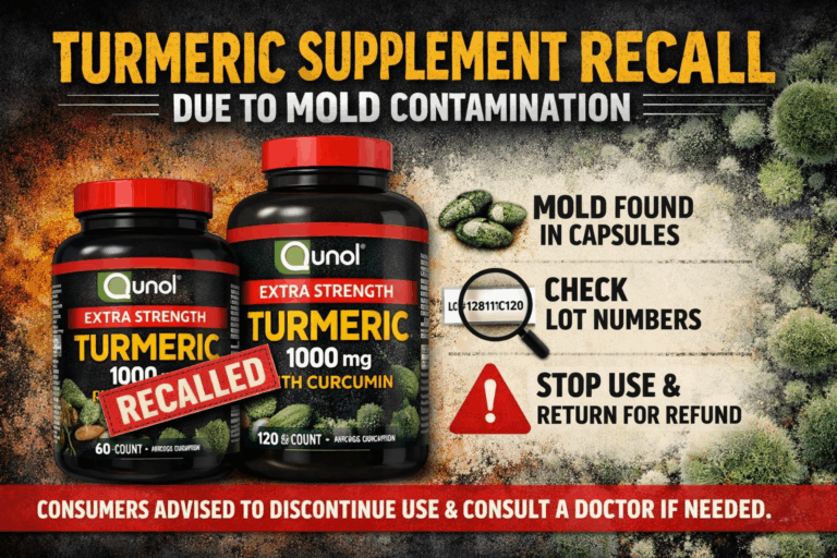 Popular Turmeric Supplement Recalled After Mold Found